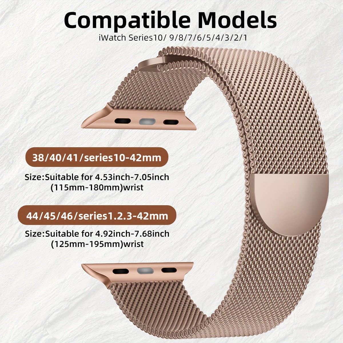 Suitable For Apple Watch Milan Long And Short Magnetic Straps