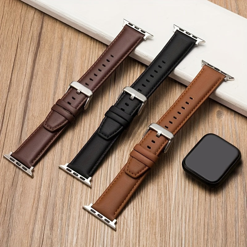 Leather Watch Band Compatible with Apple Watch