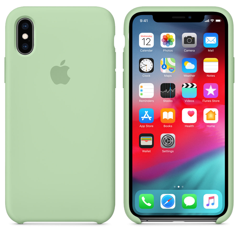 iPhone Silicone Case (Pistachio Green)