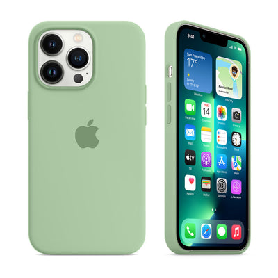 iPhone Silicone Case (Pistachio Green)