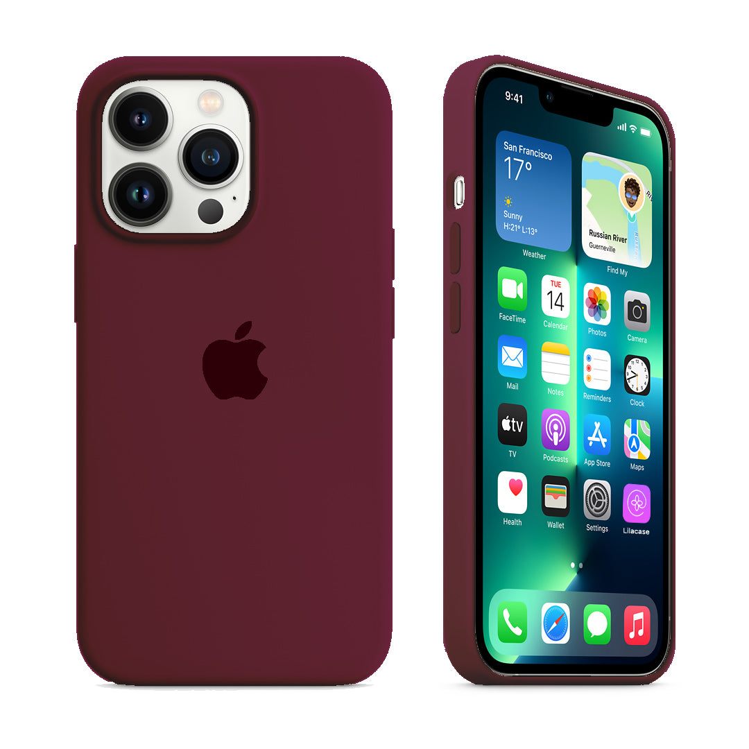 iPhone Silicone Case (Violet Cherry)