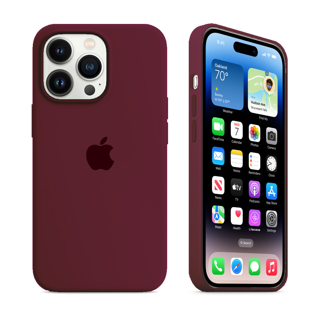 iPhone Silicone Case (Violet Cherry)