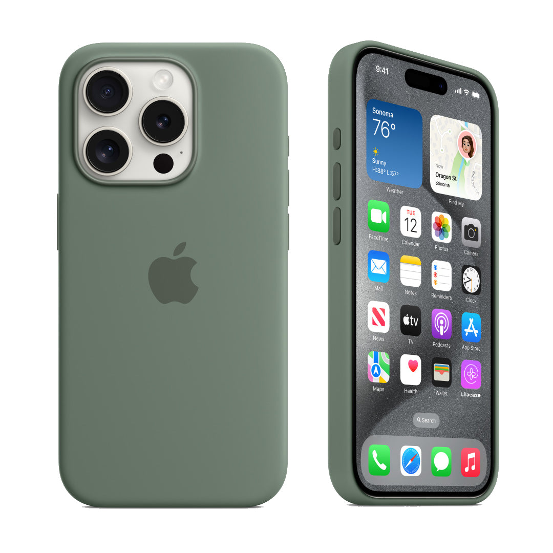 iPhone Silicone Case (Pine Green)