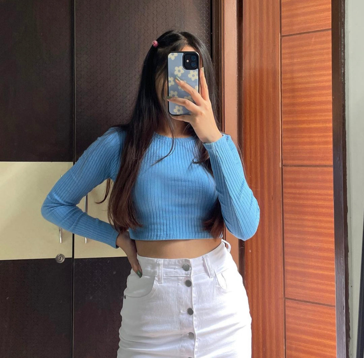 Blue Bloom Glossy Case