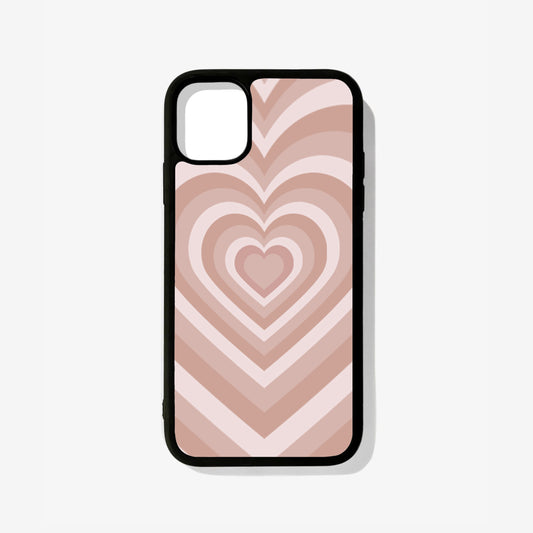 All Models Light Brown Heart Glossy Case