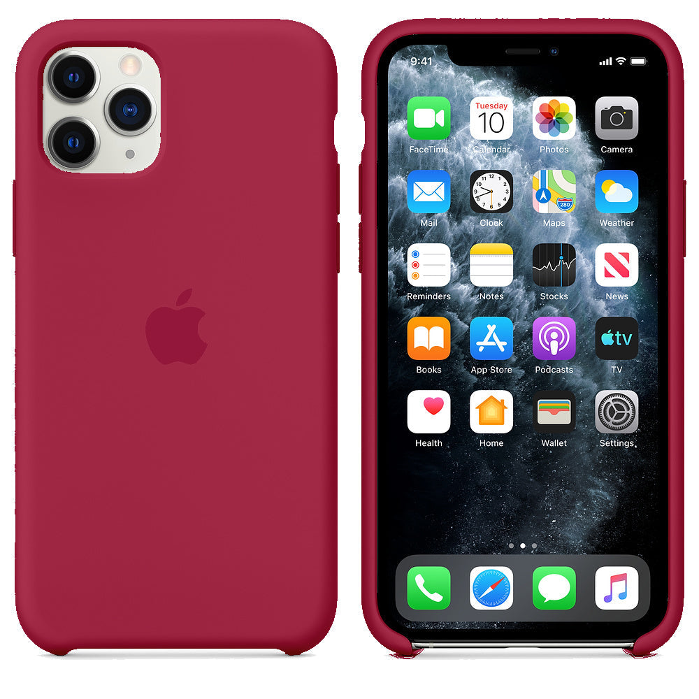 iPhone Silicone Case (Rose Red)