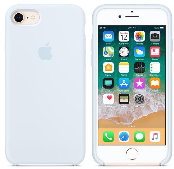 iPhone Silicone Case (Sky Blue)