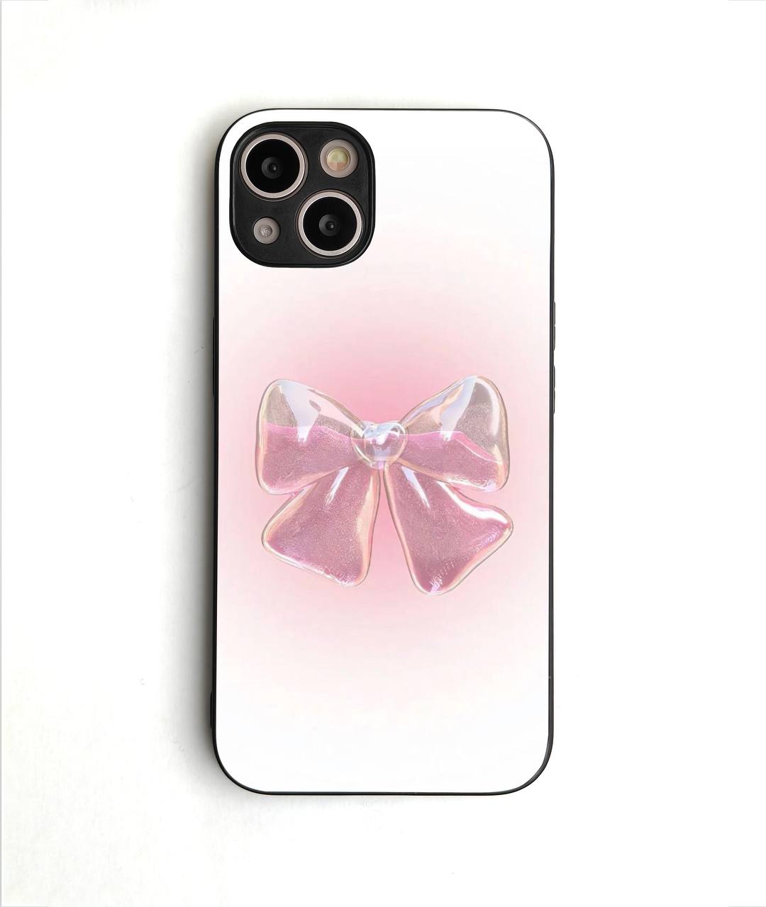 Semi Pink Bow Glossy Case