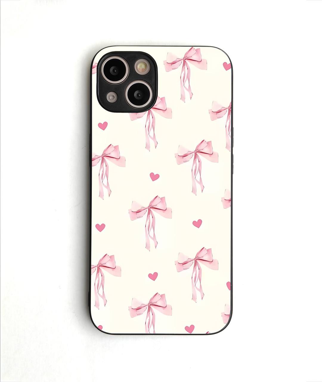 Ribon with Heart Bow Glossy Case