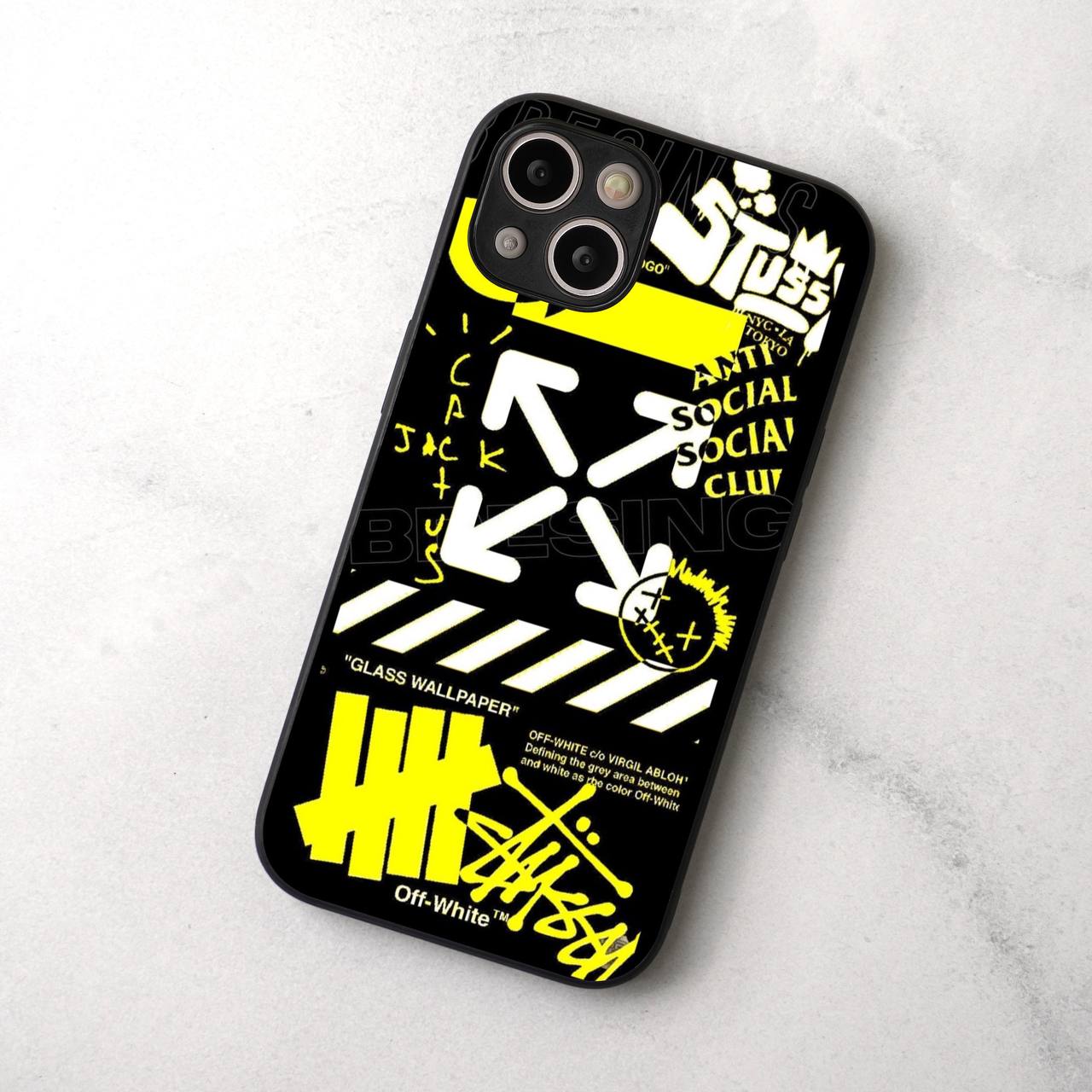 Neon Off White glossy Case