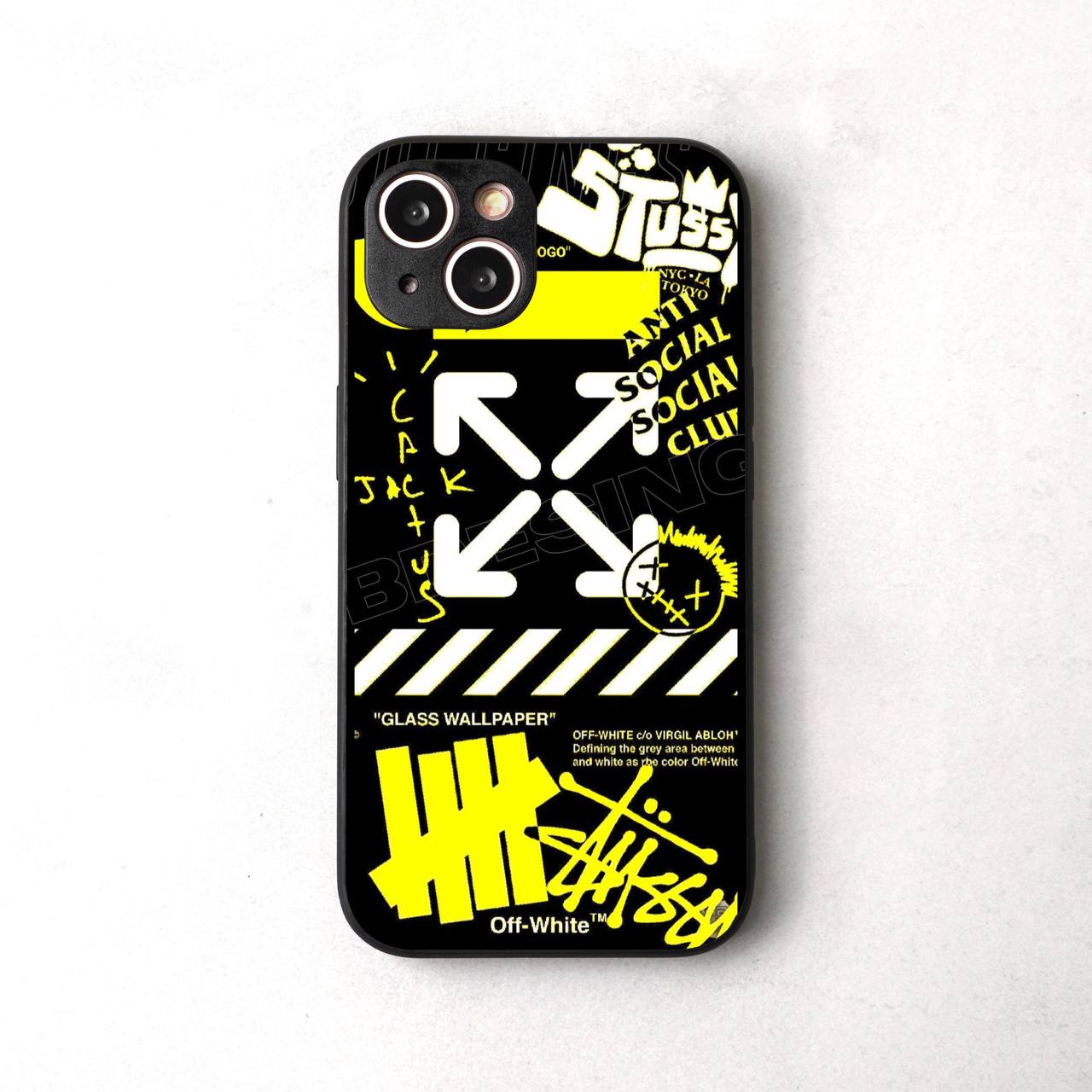 Neon Off White glossy Case