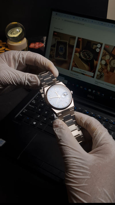 Tissot Prx | Quartz | Silver Chain | Tiffany Texture Blue Dial.        High Demanding