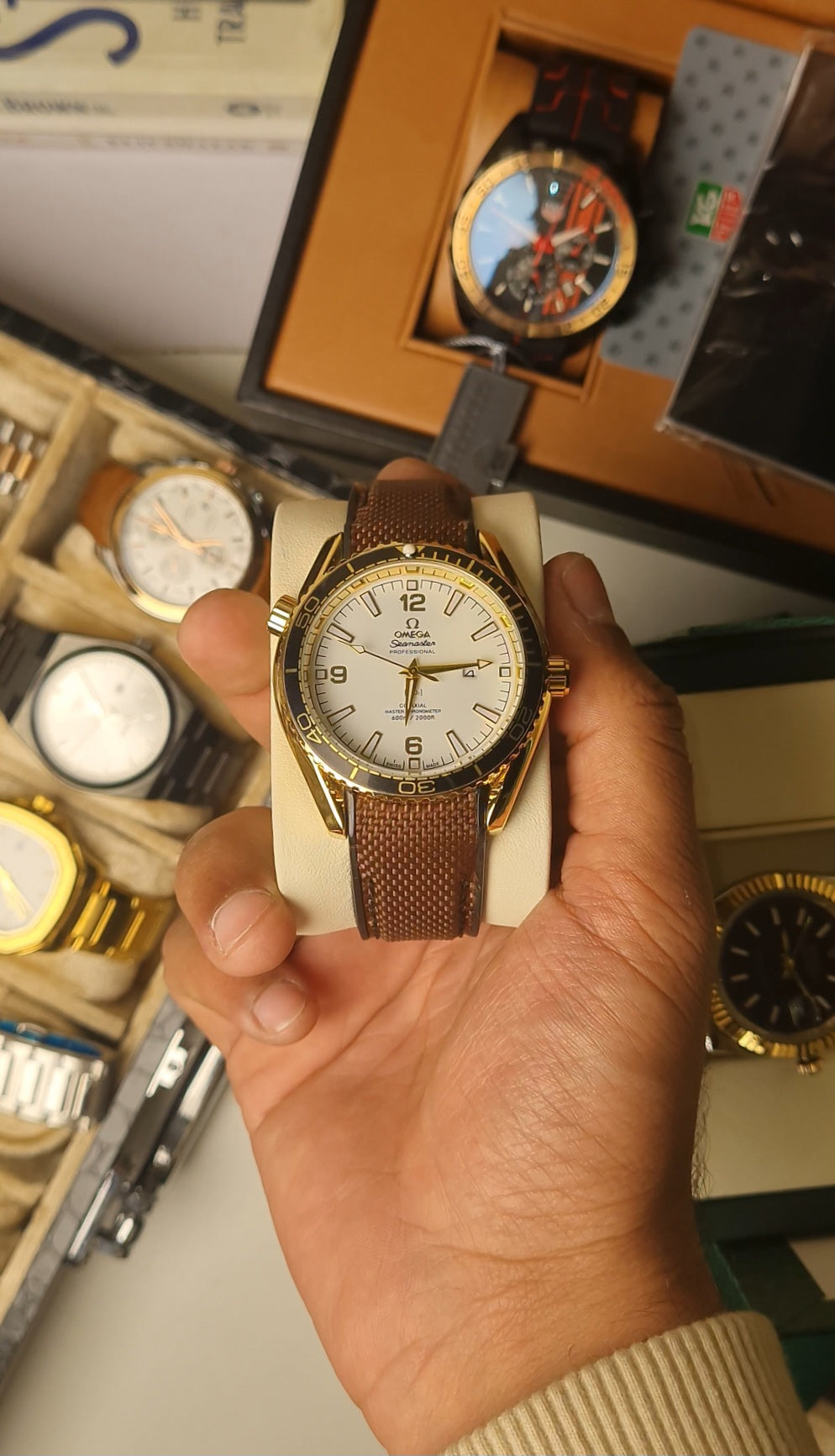 Omega Seamaster - Premium Gold & White Edition