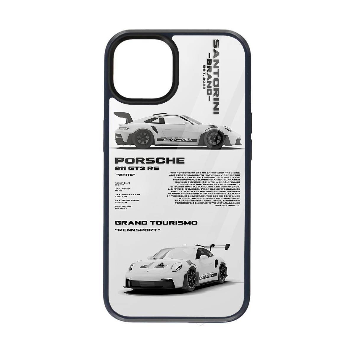 White Speed Car Case