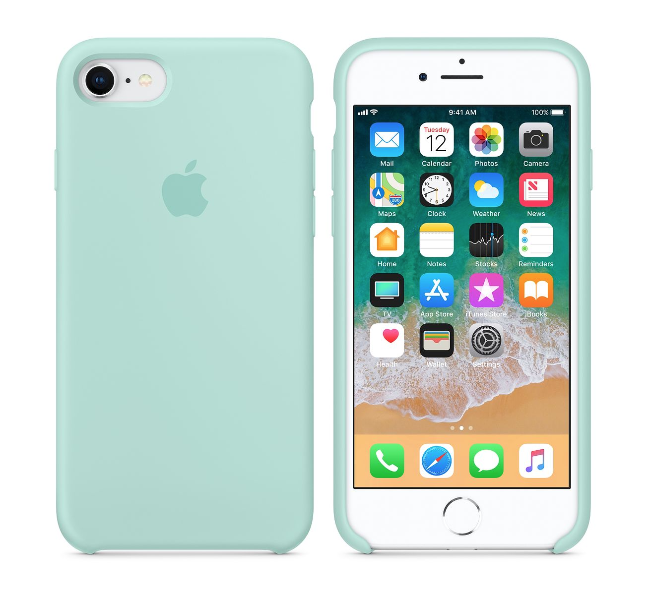 iPhone Silicone Case (Marine Green)