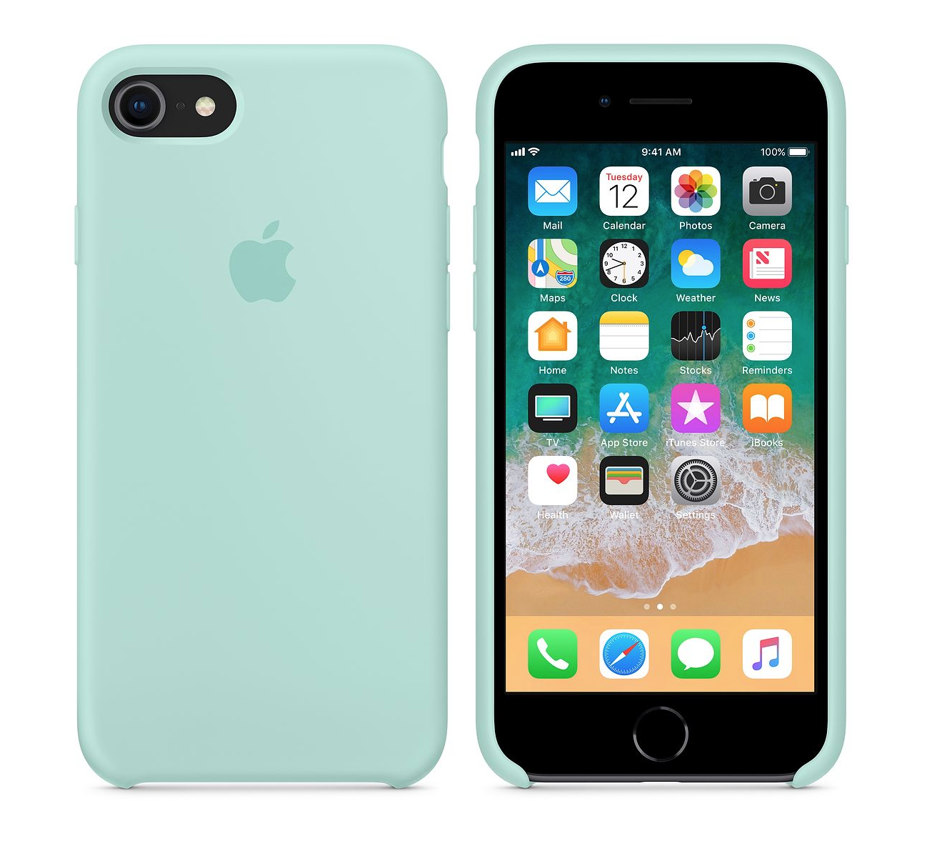 iPhone Silicone Case (Marine Green)