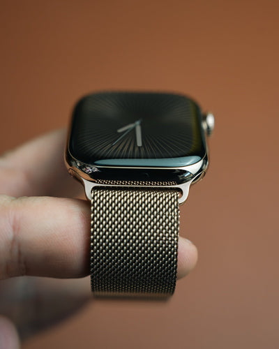Apple Logo Series 10 Gold (Magnetic Chain + Free Silicone Straps)