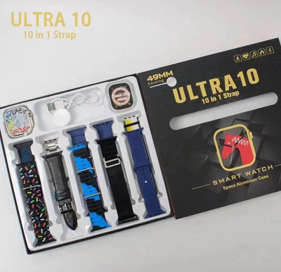 ULTRA 7in1 Straps Smart Watch Straps 2.1 Inch HD Screen With 7 Different Straps Bluetooth Calling Smart Watch