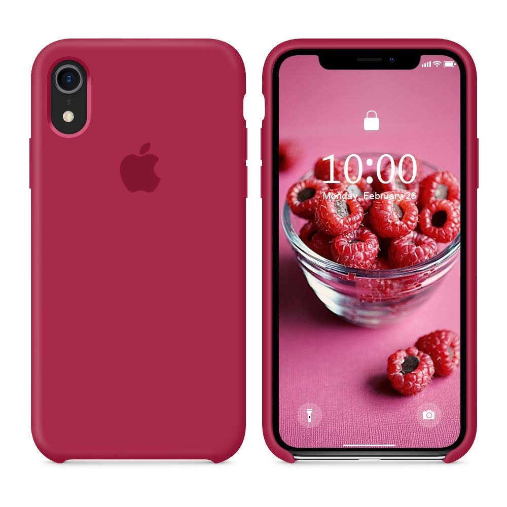 iPhone Silicone Case (Rose Red)