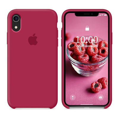 iPhone Silicone Case (Rose Red)